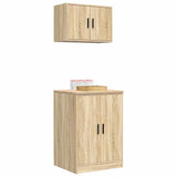 ZNTS Garage Cabinets 2 pcs Sonoma Oak Engineered Wood 3328307