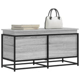 Storage Box with Lid Grey Sonoma 100x40x51.5 cm Engineered Wood 848807