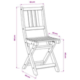 Garden Chair 6 pcs Natural Solid Acacia Wood 3416291