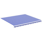 Replacement Fabric for Awning Blue and White 4x3.5 m 311918