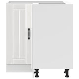 Kitchen Corner Base Cabinet Lucca High Gloss White Engineered Wood 853749