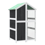 Bird House Grey 97x81x152 cm Solid Wood Pine 172259