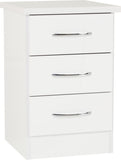 ZNTS Nevada 3 Drawer Bedside 100-103-059