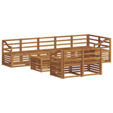 Sofa Sets 9 pcs Natural Solid Acacia Wood 3375064