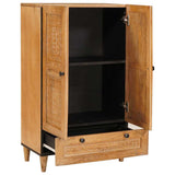 Highboard Light brown 60 x 33 x 100 cm Solid mango wood 4018110
