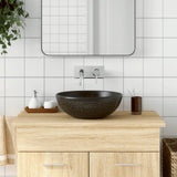 Countertop Basin Black Round 41x14 cm Ceramic 155058