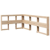 Bookcase Bed without Mattress 120x200cm Solid Wood Pine 3324502
