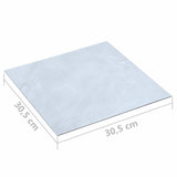 Flooring Planks 55 pcs White 5.11 m PVC 42046275