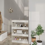 Book Cabinet/Room Divider Concrete Grey 80x30x103 cm Engineered wood 811704