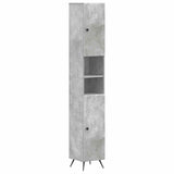 4 Piece Bathroom Cabinet Set BREDA Concrete Grey 3417966