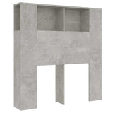 Headboard Cabinet Concrete grey Engineered wood Medium 811911