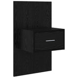 Headboard with Cabinet 3 pcs Black Oak Engineered Wood 3416194