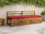 2-Piece Bench Cushions SOEST 2 pcs 100% Polyester Wine Red 950355