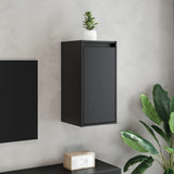 Wall Cabinets 2 pcs Black 30x30x60 cm Solid Wood Pine 813494