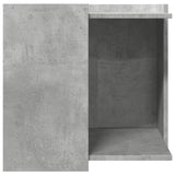 ZNTS Cat Litter Box Enclosure Concrete Grey 53x53x51 cm Engineered Wood 857754