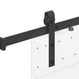 Sliding Door Hardware Kit 152.5 cm Steel Black 4009710