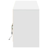 TV Cabinet with LED White 180x34x50 cm Engineered Wood 3307926