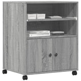 Printer Stand with Wheels Grey Sonoma 60x48x74 cm 840637