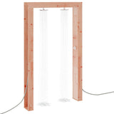 Outdoor Shower 226 cm Solid Douglas Wood and Stainless Steel 886342