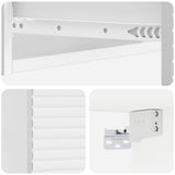 Wall-Mounted Side Table High Gloss White 87.5 x 34.5 x 17 cm 898669