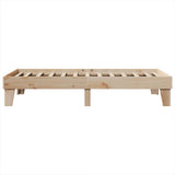 Bed Frame without Mattress 90x200 cm Solid Wood Pine 855364