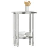 Kitchen Work Table 55x30x85 cm Stainless Steel 376450