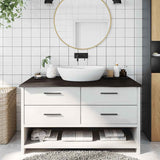 Bathroom Countertop Dark Brown 100x50x2 cm Treated Solid Wood 3156227