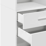 Highboard White 40x42.5x124 cm Engineered Wood 846159