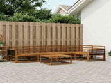Outdoor Sofa Set 6 pcs Natural Solid Acacia Wood 3382582