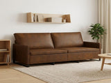3 Seater Sofa Brown 190 x 81 x 82 cm Faux Suede Fabric 42040999