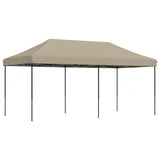 ZNTS Foldable Party Tent Pop-Up Taupe 580x292x315 cm 4004938