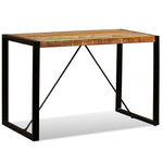 ZNTS Dining Table Solid Reclaimed Wood 120 cm 243998