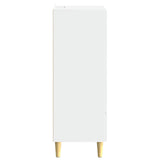 Sideboard High Gloss White 66 x 34.5 x 95 cm Engineered Wood 895129