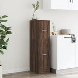Apothecary Cabinet Brown Oak 30x41x118 cm Engineered Wood 855166