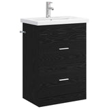 Bathroom Furniture Set Black Oak 61 x 40 x 84.5 cm 3404367