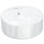 Wash Basin White 40x14.5 cm Ceramic Round 153339