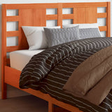 Headboard Wax Brown 135 cm Solid Wood Pine 844333