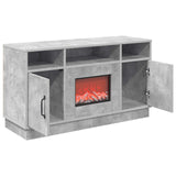 Electric Fireplace Concrete 100 x 33 x 55 cm Engineered wood 8020994