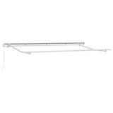 Retractable Awning Manual Cream and white 400 x 200 cm 3329783