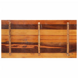 ZNTS Rectangular Table Top 60x120 cm 25-27 mm Solid Reclaimed Wood 286057