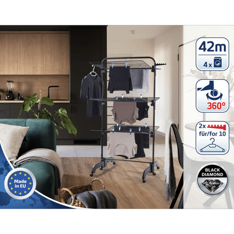 ZNTS Leifheit Drying Tower Comfort Tower 420 Black 447497