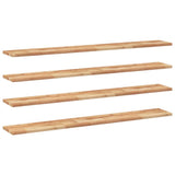 Floating Shelves 4 pcs 120x20x2 cm Oil Finished Solid Wood Acacia 3279514