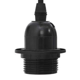 Pendant Lamp with 6 Lamp Holders E27 Black Metal 4103455