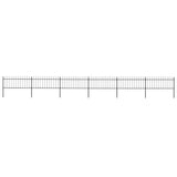 Garden Fence Steel Sturdy Rectangular Modern 277607