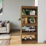 ZNTS Book Cabinet/Room Divider Brown Oak 60x30x135 cm Engineered Wood 813607