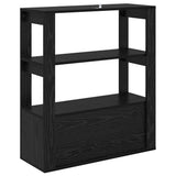 Sideboard Black oak 30 x 80 x 90 cm Engineered wood 881095