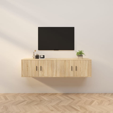 Wall-mounted TV Cabinets 2 pcs Sonoma Oak 80x34.5x40 cm 3188353