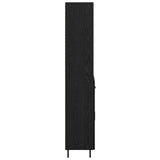 Highboard with Drawer Black Oak 69.5 x 34 x 180 cm 3416120