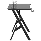 Gaming Desk with Y Shape Legs Black 110x60x75 cm 325406