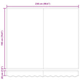 Retractable Awning Red 250 x 200 cm Fabric 3329406